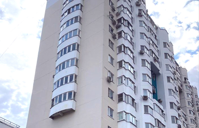 Москва , 2-я Владимирская 45, ремонт швов с окраской фасада